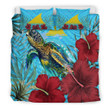 Alohawaii Bedding Set - Tokelau Turtle Hibiscus Ocean Bedding Set A95
