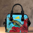 Alohawaii Shoulder Handbag - Tokelau Turtle Hibiscus Ocean Shoulder Handbag | Alohawaii

