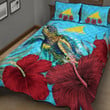Alohawaii Quilt Bed Set - Tokelau Turtle Hibiscus Ocean Quilt Bed Set A95