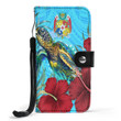 Alohawaii Wallet Phone Case - Tonga Turtle Hibiscus Ocean Wallet Phone Case A95