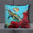Alohawaii Pillow Covers - Tonga Turtle Hibiscus Ocean Pillow Covers | Alohawaii
