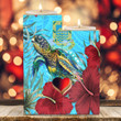 Alohawaii Candle Holder - Tuvalu Turtle Hibiscus Ocean Candle Holder | Alohawaii
