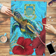 Alohawaii Jigsaw Puzzle - Tuvalu Turtle Hibiscus Ocean Jigsaw Puzzle | Alohawaii
