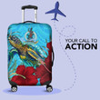Alohawaii Luggage Covers - Vanuatu Turtle Hibiscus Ocean Luggage Covers A95