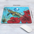 Alohawaii Mouse Pad - Yap Turtle Hibiscus Ocean Mouse Pad A95