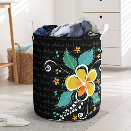 Alohawaii Accesory - Aloha Hibiscus Art Laundry Basket AH J1