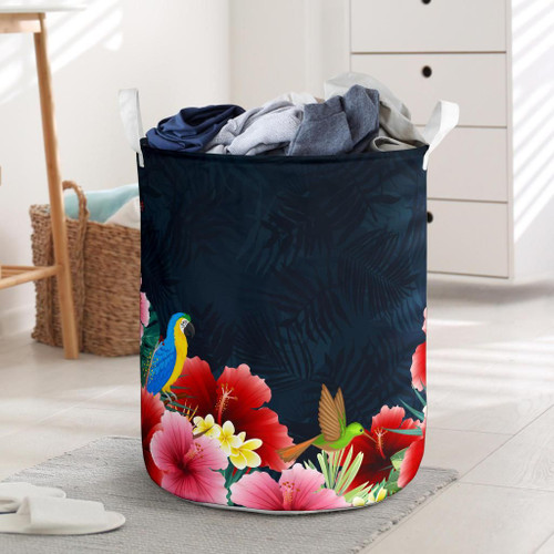 Alohawaii Accesory - Forest Hibiscus Laundry Basket AH J1