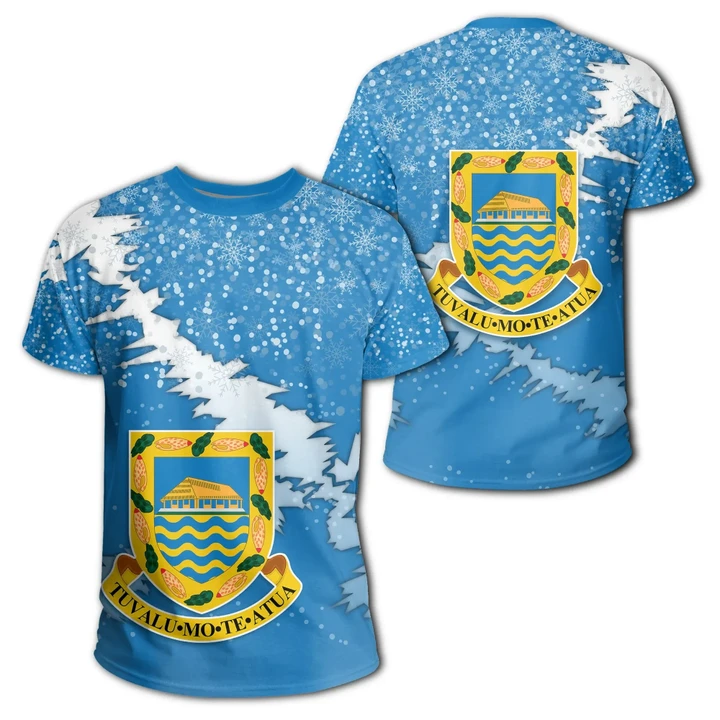 Alohawaii T-Shirt - Tee Tuvalu Coat Of Arms - Blue - X Style | Alohawaii.co
