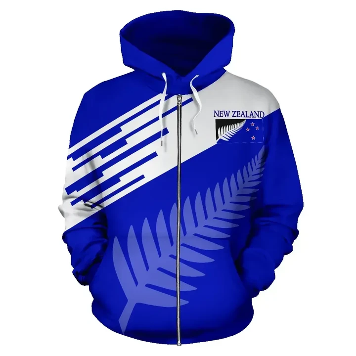Alohawaii Clothing, Zip Hoodie New Zealand Silver Fern | Alohawaii.co
