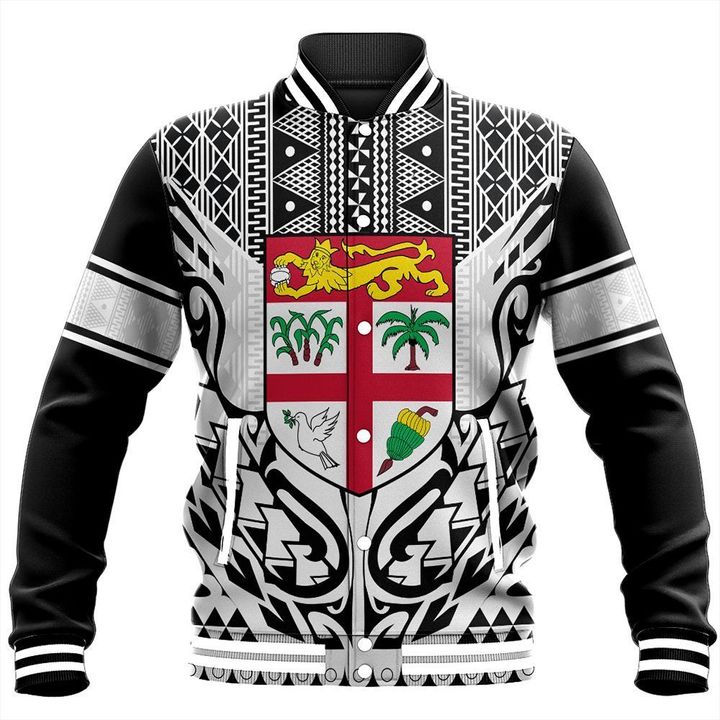 Alohawaii Jacket - Fiji Digicel Style Baseball Jacket J0