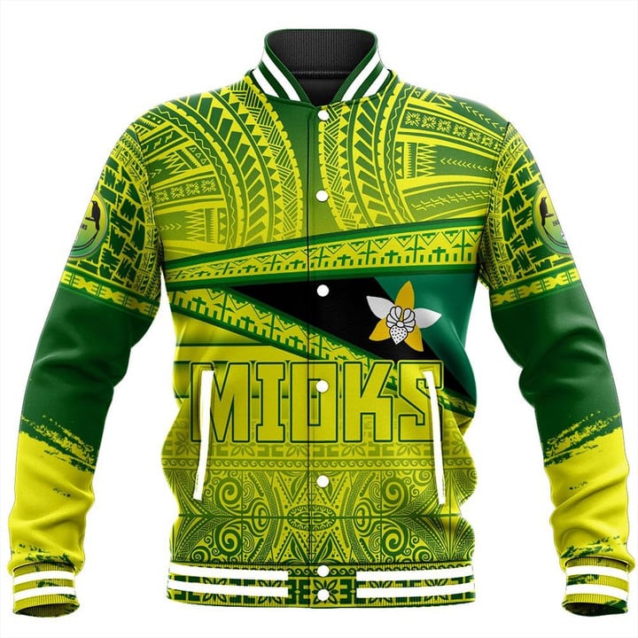Alohawaii Jacket - Enga Mioks Baseball Jacket Flag Tapa Pattern Stronic Style