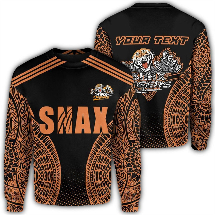 Alohawaii Clothing - Lae Snax Tigers Sweatshirt Papuan Art Addi Style