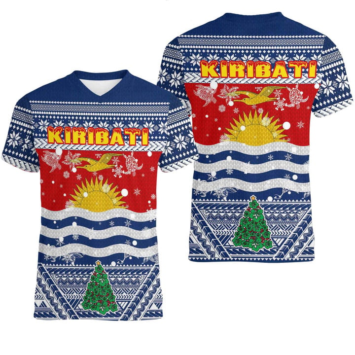 Alohawaii T-Shirt - Kiribati Christmas V-neck T-shirt A31 | alohawaii.co