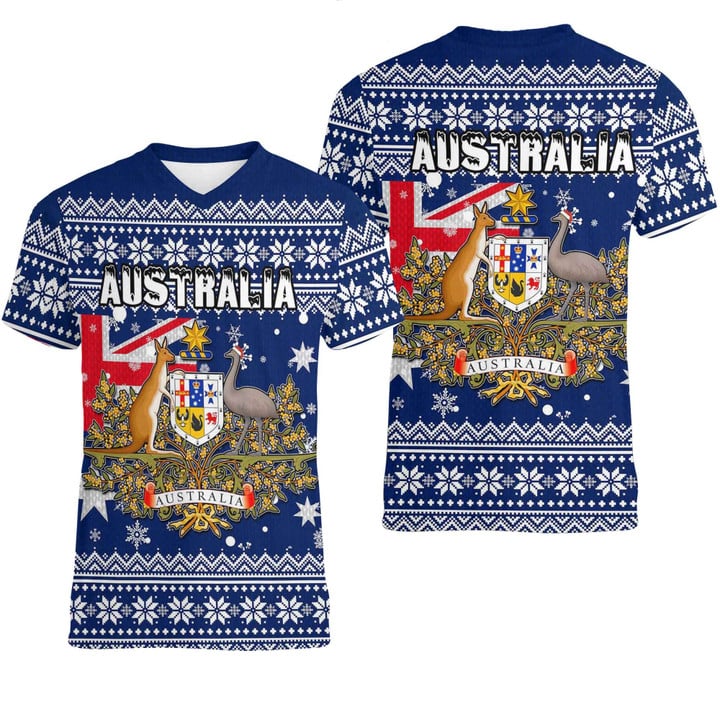 Alohawaii T-Shirt - Australia Christmas V-neck T-shirt A31 | alohawaii.co
