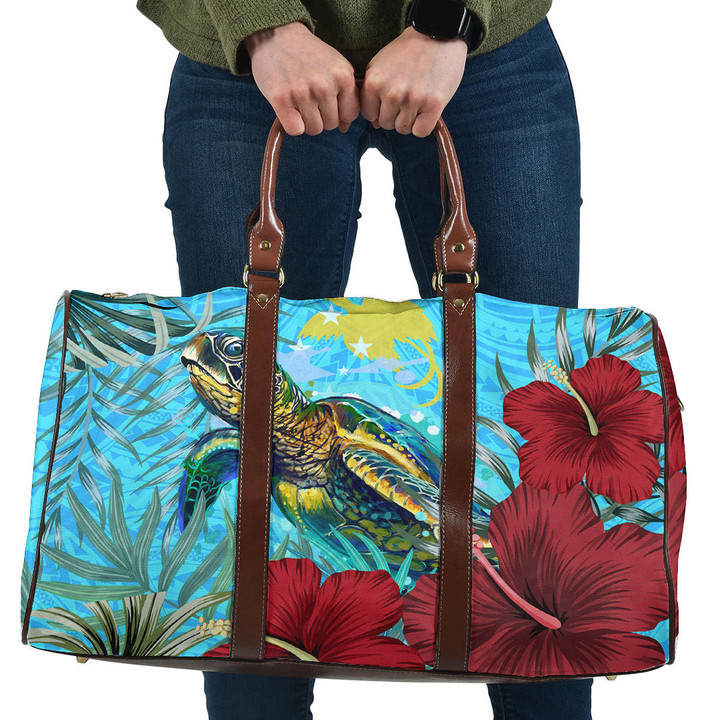 Alohawaii Bag - Pitcairn Island Turtle Hibiscus Ocean Travel Bag | Alohawaii
