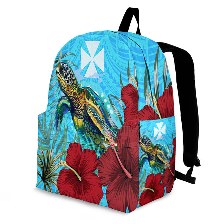 Alohawaii Backpack - Wallis and Futuna Turtle Hibiscus Ocean Backpack | Alohawaii
