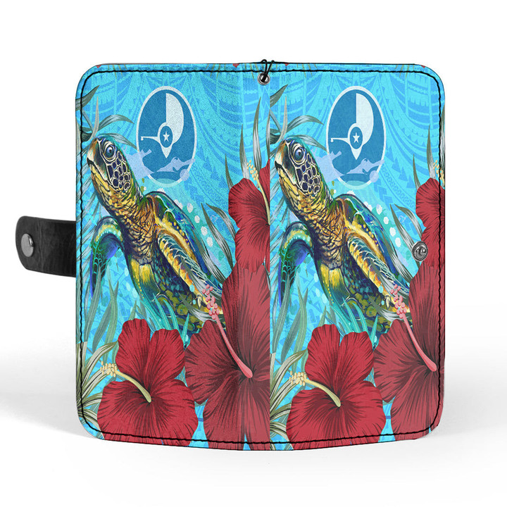 Alohawaii Wallet - Yap Turtle Hibiscus Ocean Wallet Phone Case | Alohawaii
