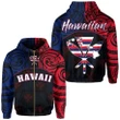 Hawaiian Kanaka Hoodie Flag Nation Black Demodern AH J1 - Alohawaii