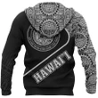 Hawaii Coat Of Arms Polynesian Hoodie White Pride - AH - J1 - Alohawaii