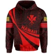 Kanaka Polynesian Hoodie Red - Doma Style - AH - J1 - Alohawaii