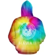 Hawaiian State Hoodie (Zipper) Tie Dye - AH - J1 - Alohawaii