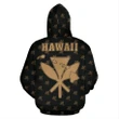 Hawaii King Kanaka Maoli Golden Zip-up Hoodie - AH J1 - Alohawaii