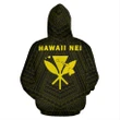 Hawaii Kanaka Polynesian Zip-Up Hoodie Yellow - AH - J71 - Alohawaii
