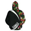 Kanaka Tropical Flower Mix Zipper Hoodie - Circle Style - AH - J1 - Alohawaii