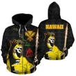 Alohawaii Hoodie - Hawaiian King Guardian Zip-up Hoodie - AH - J1