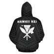 Hawaii Kanaka Polynesian Zip-Up Hoodie White - AH - J71 - Alohawaii