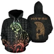 Alohawaii Hoodie - Hawaii Helmet Lauhala Kanaka Warrior Hoodie (Zip) - AH