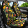 Hawaiian Seamless Tropical Flower Plant And Leaf Pattern Car Seat Cover - AH - J7 - Alohawaii