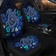 Hawaiian Blue Ocean Honu And Flowers Car Seat Covers AH - J0R - Alohawaii