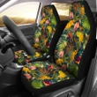 Hawaiian Seamless Tropical Flower Plant And Leaf Pattern Car Seat Cover - AH - J7 - Alohawaii
