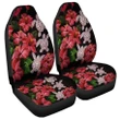 Alohawaii Car Accessory - Hawaii Red Hibiscus Turtle Car Seat Covers Ray Style