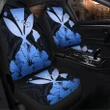 Hawaiian Kanaka Car Seat Covers Hibiscus Polynesian Love - Blue - AH - JR - Alohawaii