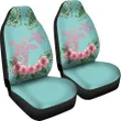 Hawaii Tropical Hibiscus Turtle Mint Style - Car Seat Cover AH J2 - Alohawaii