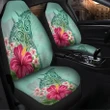 Hawaii Manta Ray Tropical Hibiscus Plumeria Car Seat Covers - AH - J4R - Alohawaii
