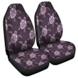 Alohawaii Car Accessory - Hawaii Turtle Plumeria Violet Car Seat Covers
