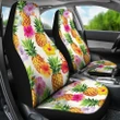 Cool Pineapple And Hibiscus Car Seat Covers - AH - K5 - Alohawaii