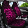 Alohawaii Car Seat Covers - Hawaii Turtle Map Hibiscus Poly Pink - AH J4 - Alohawaii