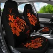 Hawaii Turtle Hibiscus Poly Orange Car Seat Covers - AH - J4 - Alohawaii