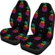 Alohawaii Car Accessory - Colorful Pineapple Car Seat Covers