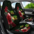 Hawaii Car Seat Cover - Turtle Hibiscus Pattern Hawaiian Car Seat Cover - Green - AH - J2 - Alohawaii