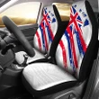Hawaii Flag Polynesian White Car Seat Covers - AH J2 - Alohawaii