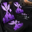 Hawaiian Kanaka Car Seat Covers Hibiscus Polynesian Love - Violet - AH - JR - Alohawaii
