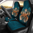 Hawaii Turtle Wave Polynesian Car Seat Cover - Hey Style Orange - AH - J4 - Alohawaii