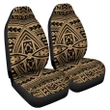 Alohawaii Car Accessory - Polynesian Seamless Gold Car Seat Cover