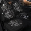 Hawaii Polynesian Turtle Hibiscus Car Seat Covers - Gray - AH - J4R - Alohawaii