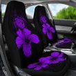 Hawaii Hibiscus Car Seat Cover - Turtle Map - Purple - AH J9 - Alohawaii